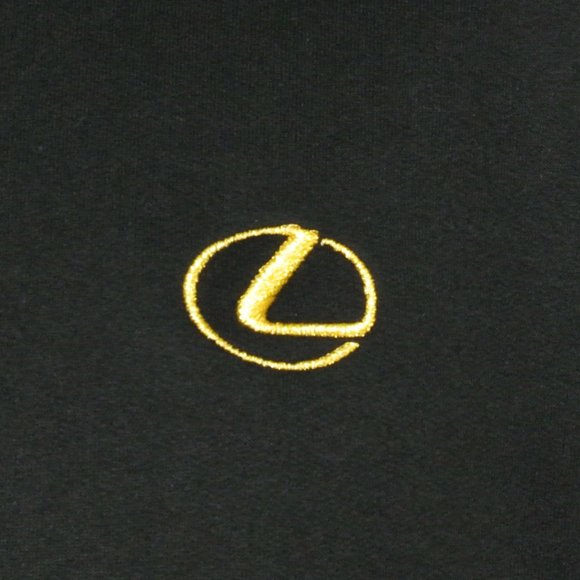 LEXUS Gold Logo Car Dealership Black Sweatshirt Employee Uniform Shirt Size M - Picture 12 of 15